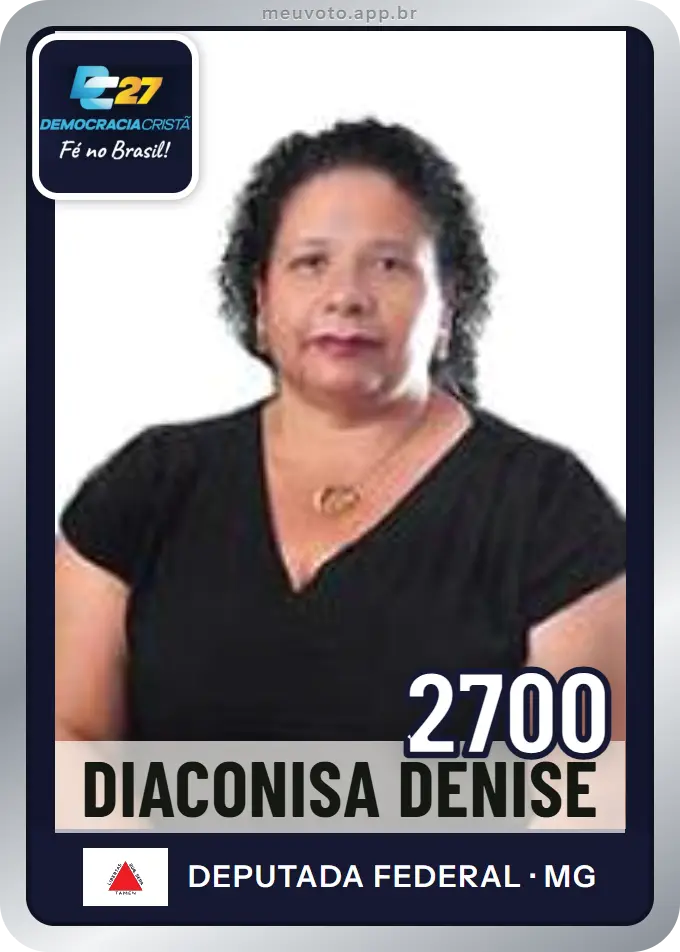 Carta de Diaconisa Denise, número 2700, DC