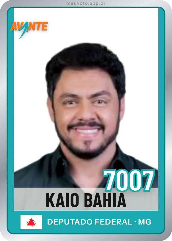 Carta de Kaio Bahia, número 7007, Avante