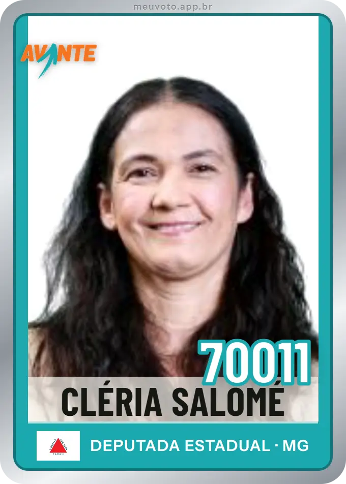 Carta de Cléria Salomé, número 70011, Avante