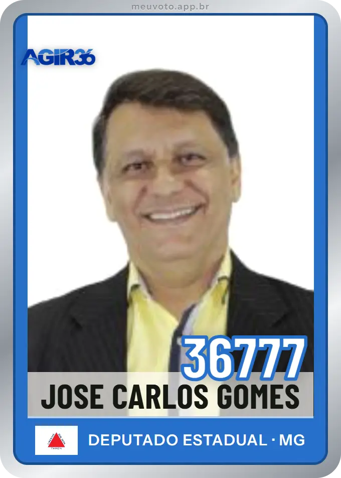 Carta de Jose Carlos Gomes, número 36777, Agir