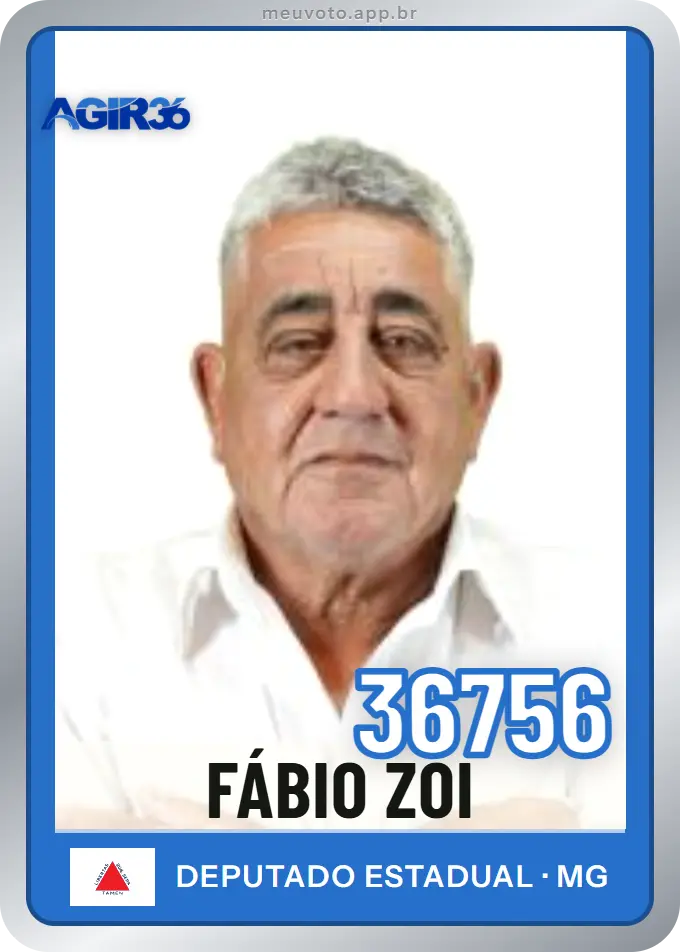 Carta de Fábio Zoi, número 36756, Agir