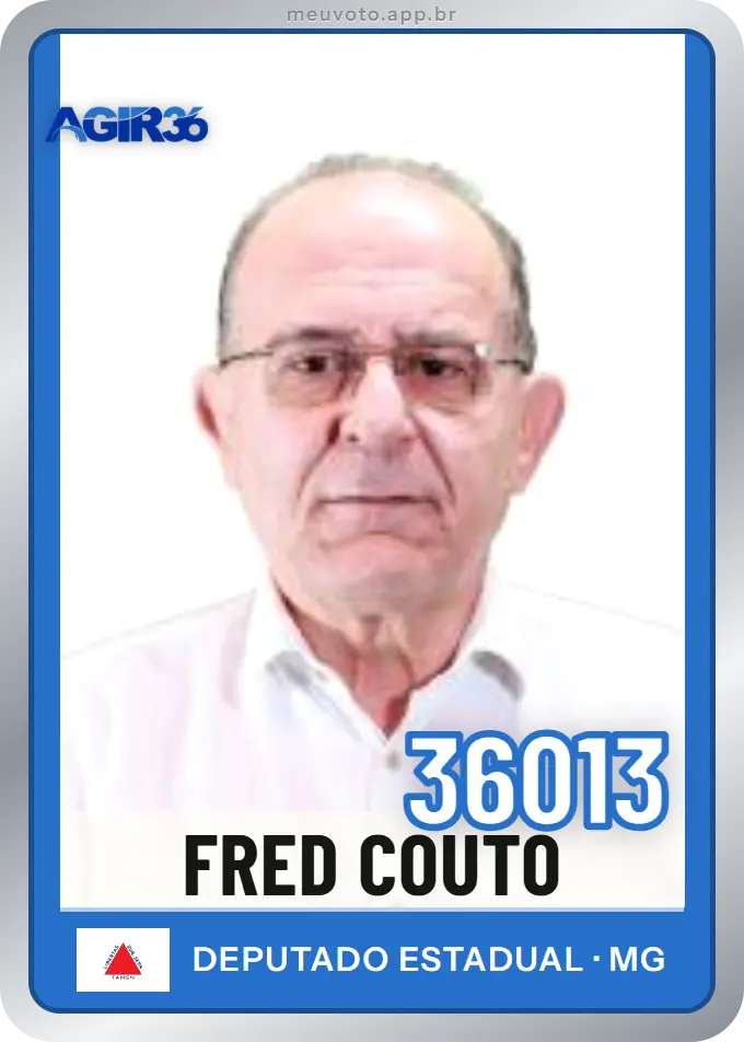 Carta de Fred Couto, número 36013, Agir
