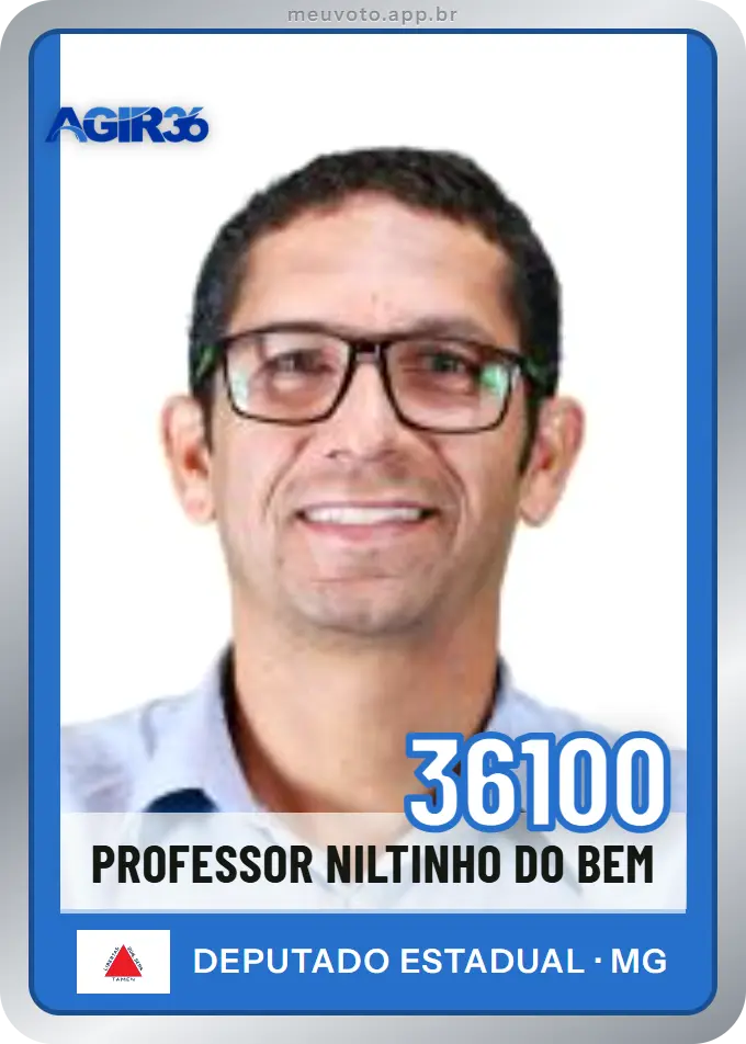 Carta de Professor Niltinho do Bem, número 36100, Agir