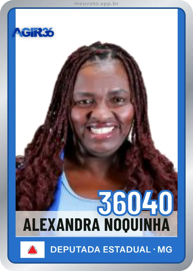 Carta de Alexandra Noquinha, número 36040, Agir