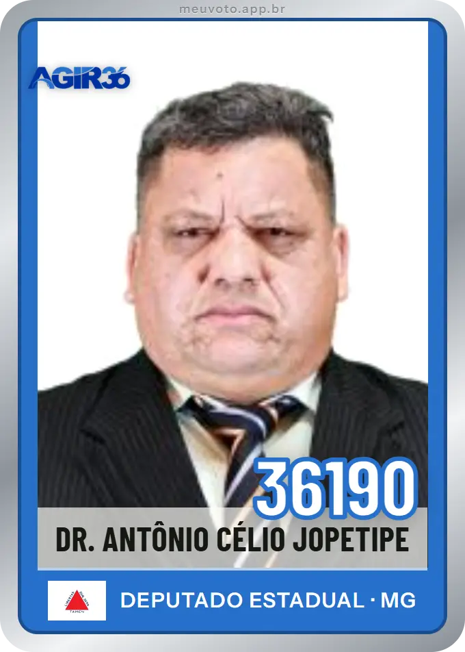 Carta de Dr. Antônio Célio Jopetipe, número 36190, Agir