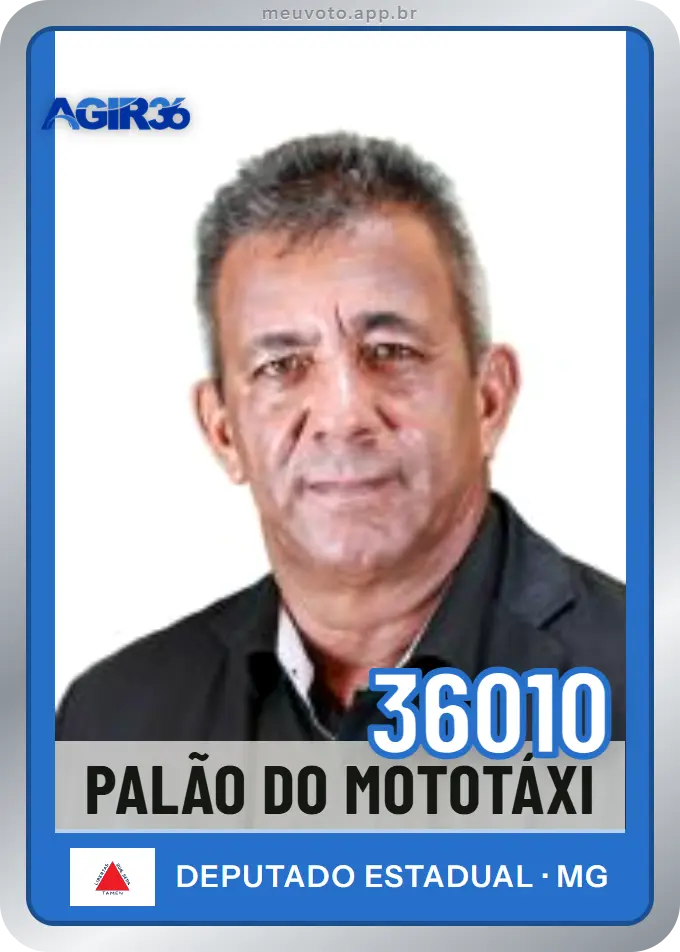 Carta de Palão do Mototáxi, número 36010, Agir