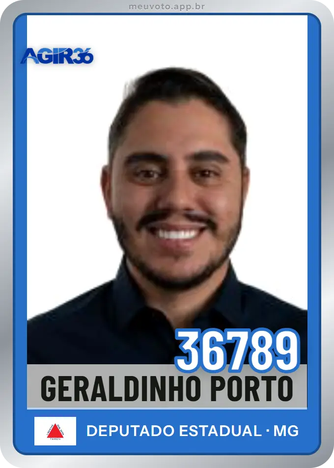 Carta de Geraldinho Porto, número 36789, Agir