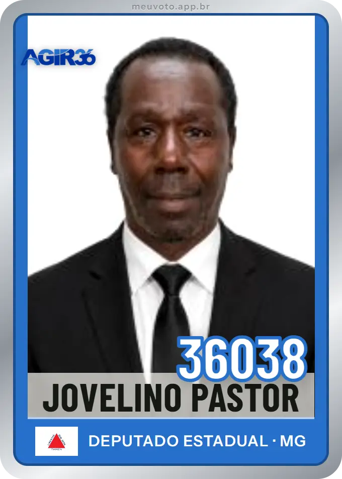 Carta de Jovelino Pastor, número 36038, Agir