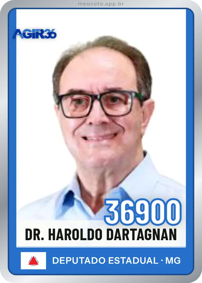 Carta de Dr. Haroldo Dartagnan, número 36900, Agir