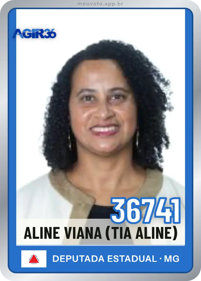 Carta de Aline Viana (tia Aline), número 36741, Agir