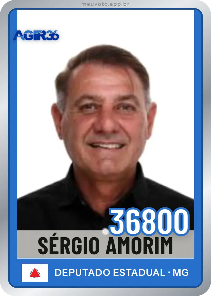 Carta de Sérgio Amorim, número 36800, Agir