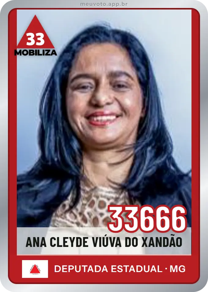 Carta de Ana Cleyde Viúva do Xandão, número 33666, Mobiliza