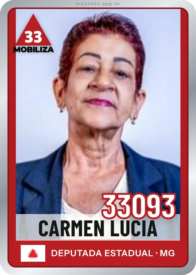Carta de Carmen Lucia, número 33093, Mobiliza