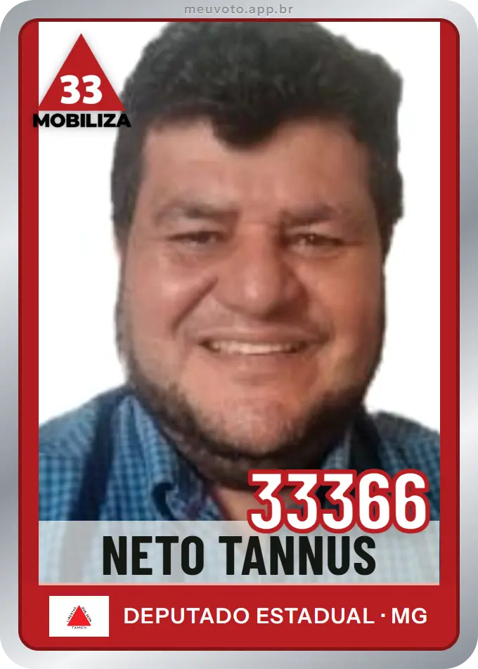 Carta de Neto Tannus, número 33366, Mobiliza