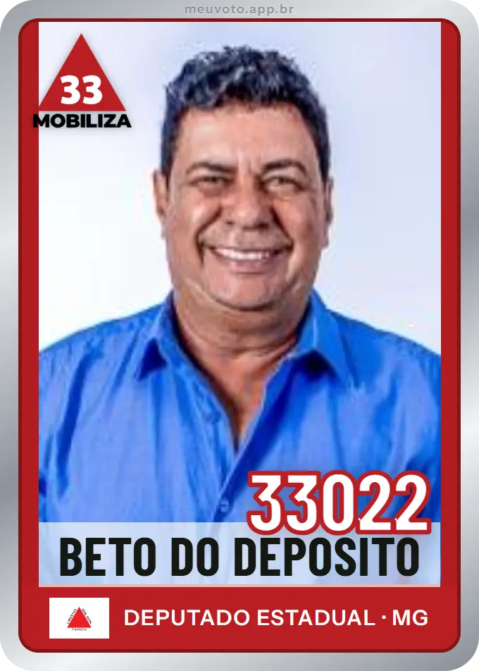 Carta de Beto do Deposito, número 33022, Mobiliza