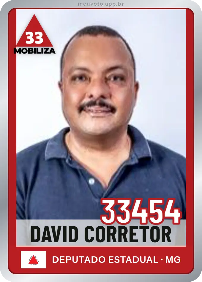 Carta de David Corretor, número 33454, Mobiliza