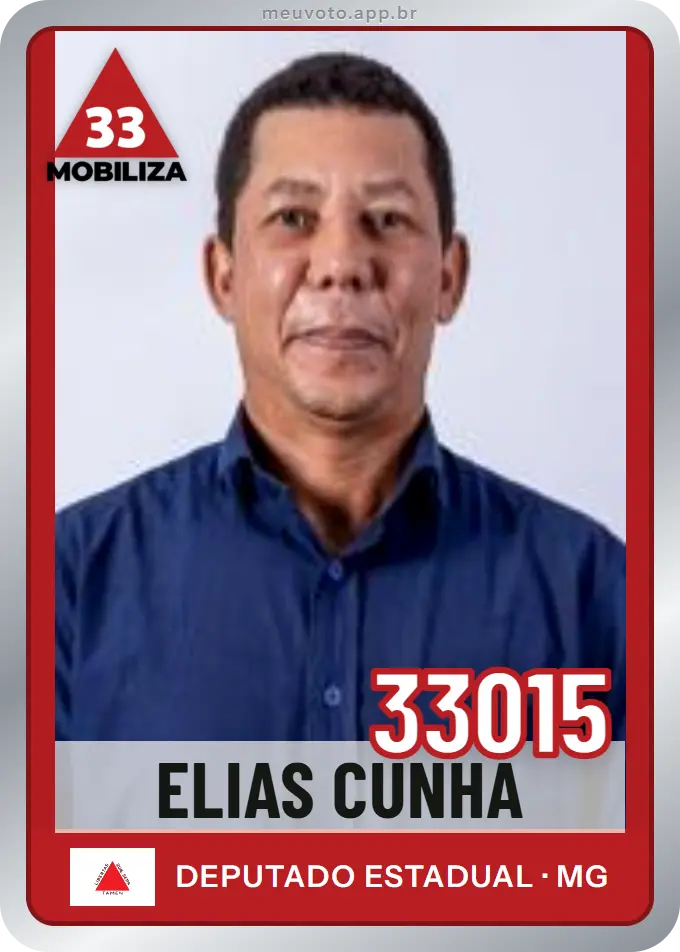 Carta de Elias Cunha, número 33015, Mobiliza