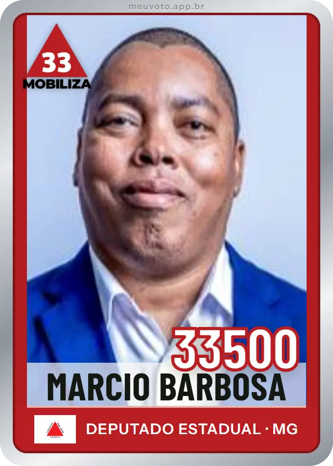 Carta de Marcio Barbosa, número 33500, Mobiliza