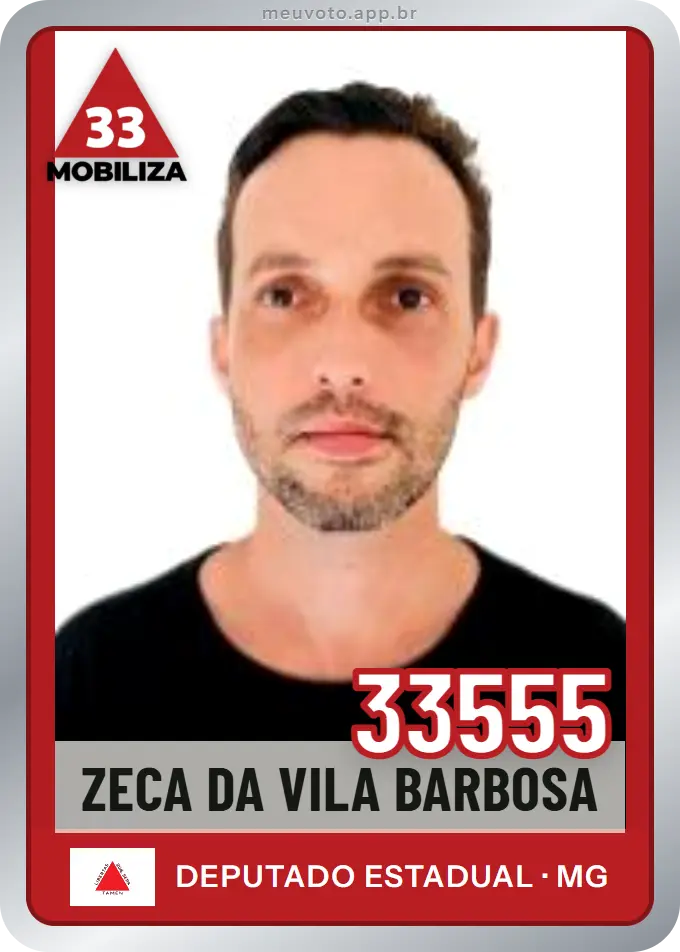 Carta de Zeca da Vila Barbosa, número 33555, Mobiliza