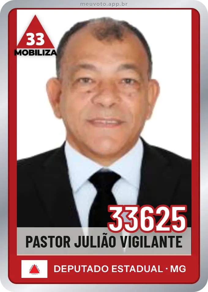 Carta de Pastor Julião Vigilante, número 33625, Mobiliza