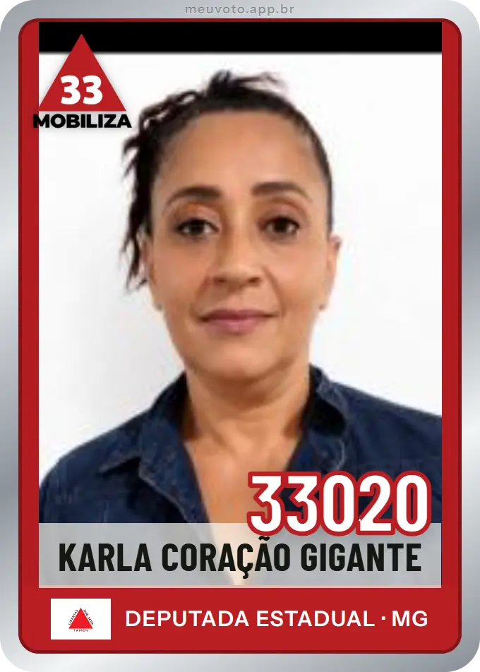 Carta de Karla Coração Gigante, número 33020, Mobiliza