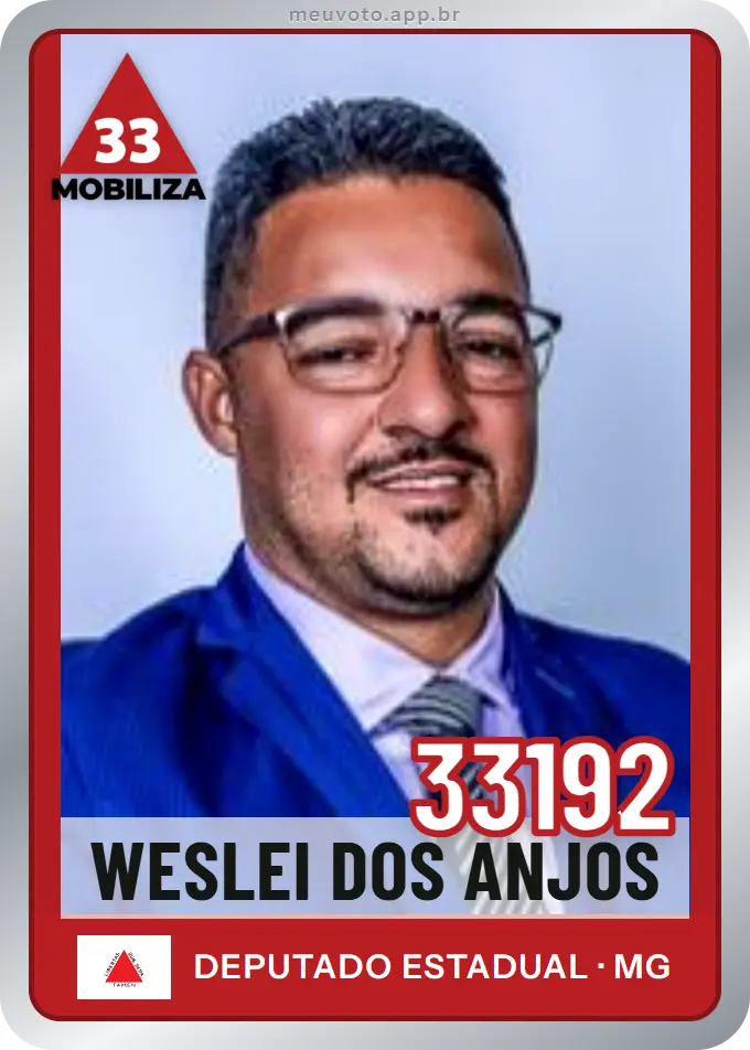 Carta de Weslei dos Anjos, número 33192, Mobiliza