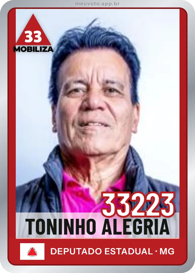 Carta de Toninho Alegria, número 33223, Mobiliza