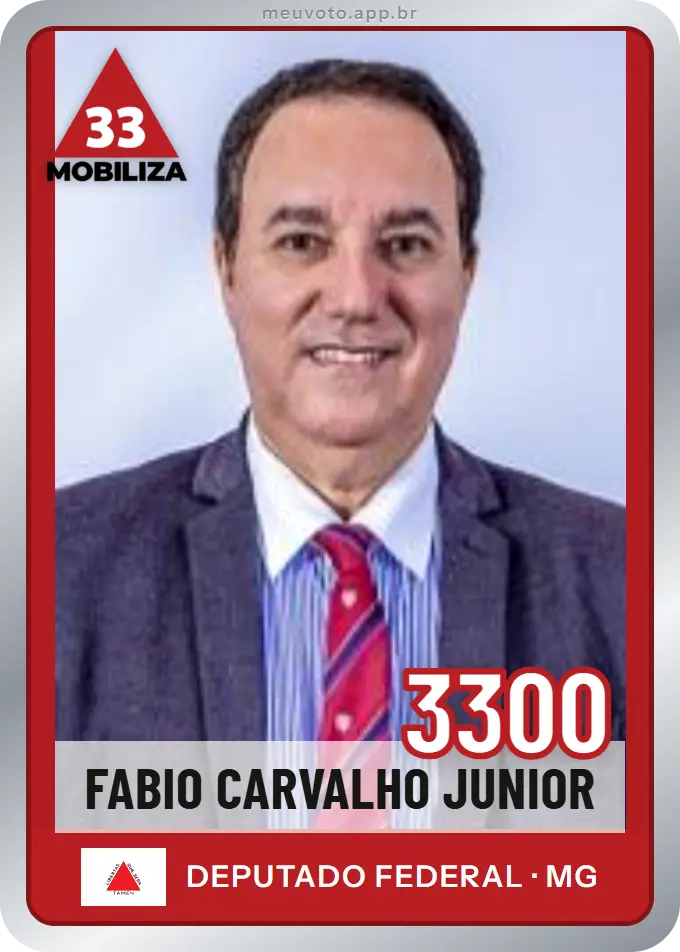 Carta de Fabio Carvalho Junior, número 3300, Mobiliza