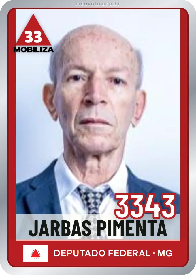 Carta de Jarbas Pimenta, número 3343, Mobiliza