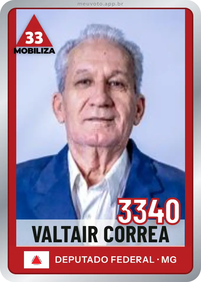 Carta de Valtair Correa, número 3340, Mobiliza
