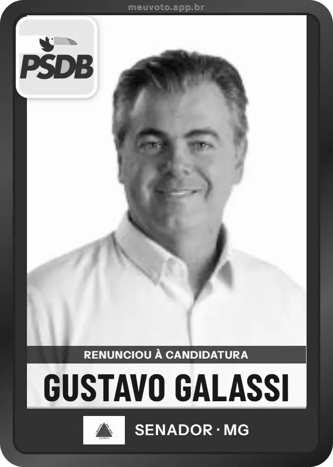 Carta de Gustavo Galassi, PSDB. Renunciou à candidatura e não vai à urna.