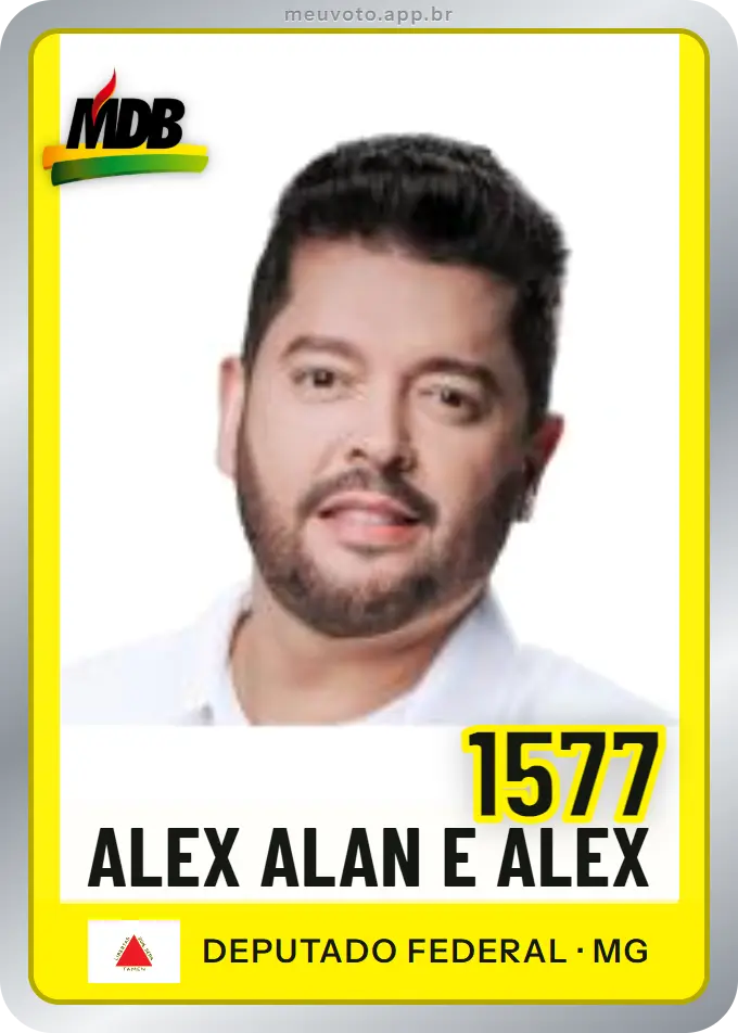 Carta de Alex Alan e Alex, número 1577, MDB