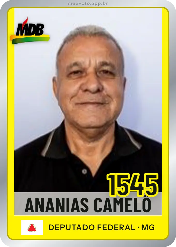 Carta de Ananias Camelô, número 1545, MDB