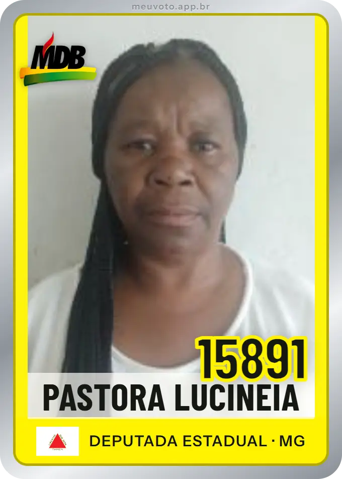 Carta de Pastora Lucineia, número 15891, MDB