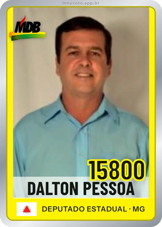 Carta de Dalton Pessoa, número 15800, MDB