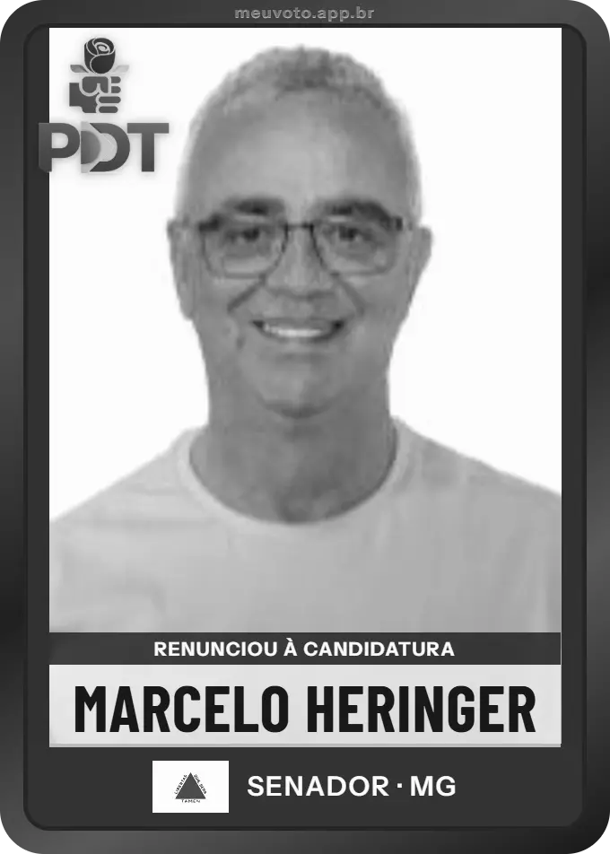 Carta de Marcelo Heringer, PDT. Renunciou à candidatura e não vai à urna.