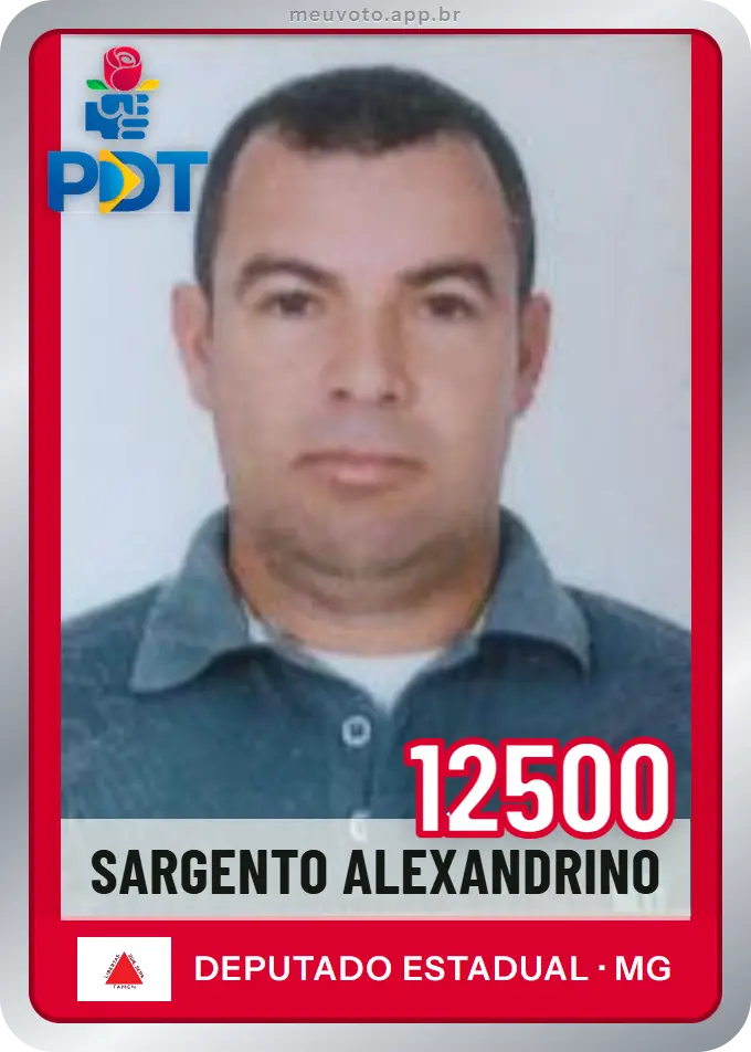 Carta de Sargento Alexandrino, número 12500, PDT