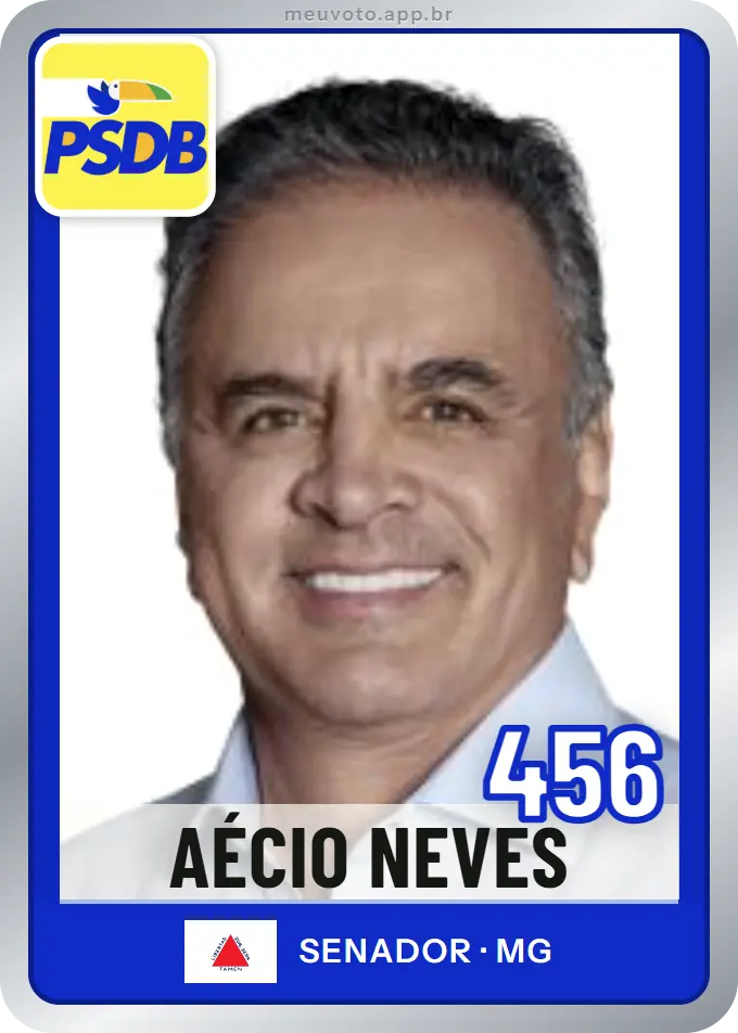 Carta de Aécio Neves, número 456, PSDB