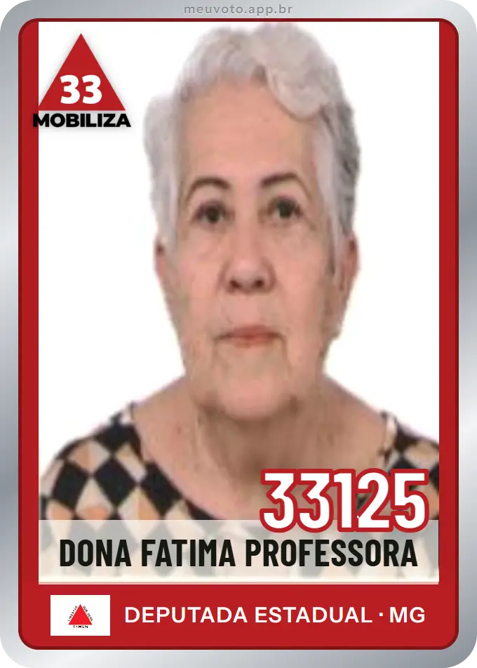 Carta de Dona Fatima Professora, número 33125, Mobiliza