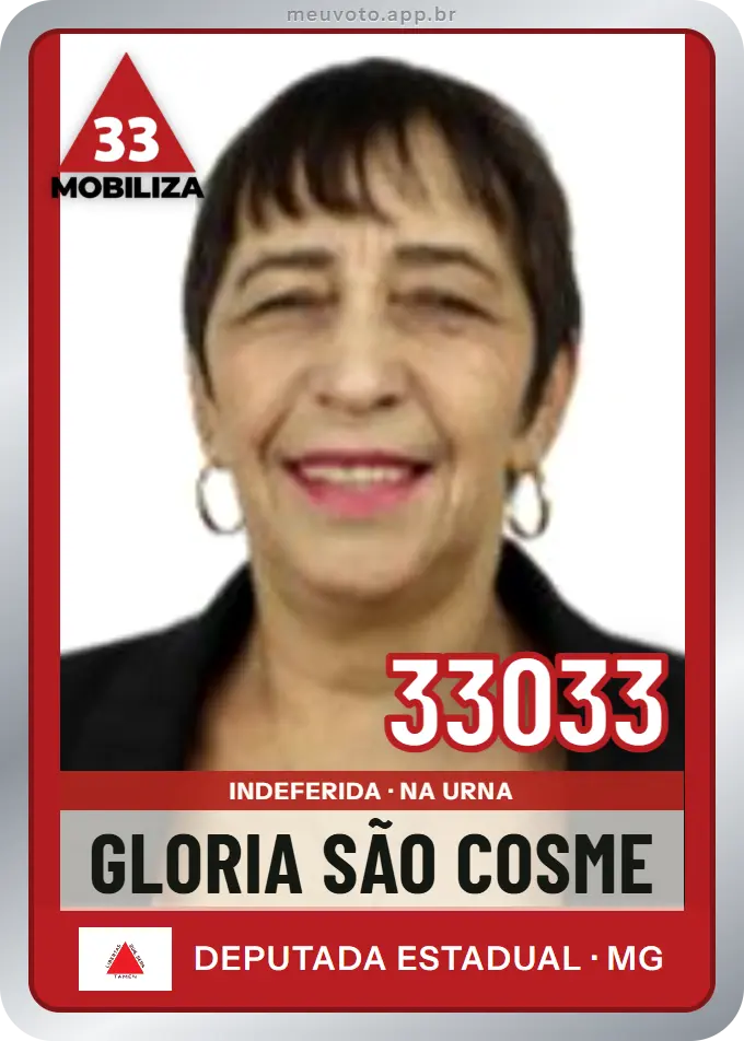 Carta de Gloria São Cosme, número 33033, Mobiliza
