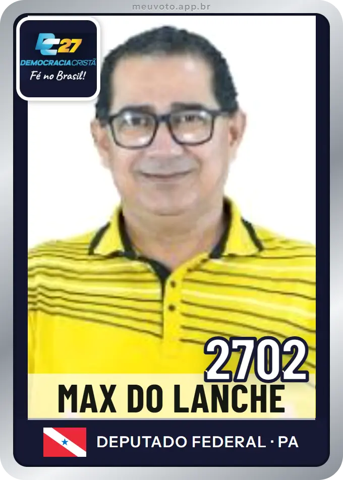 Carta de Max do Lanche, número 2702, DC