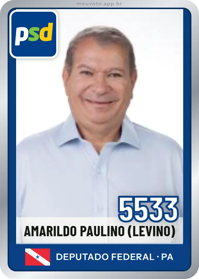Carta de Amarildo Paulino (levino), número 5533, PSD