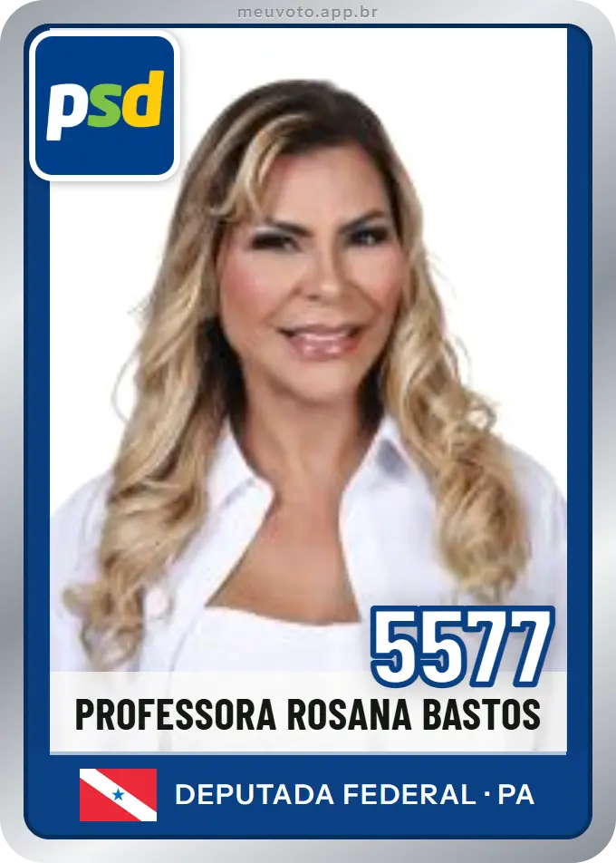 Carta de Professora Rosana Bastos, número 5577, PSD
