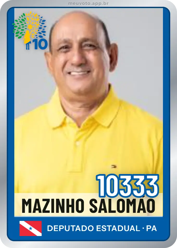 Carta de Mazinho Salomão, número 10333, Republicanos
