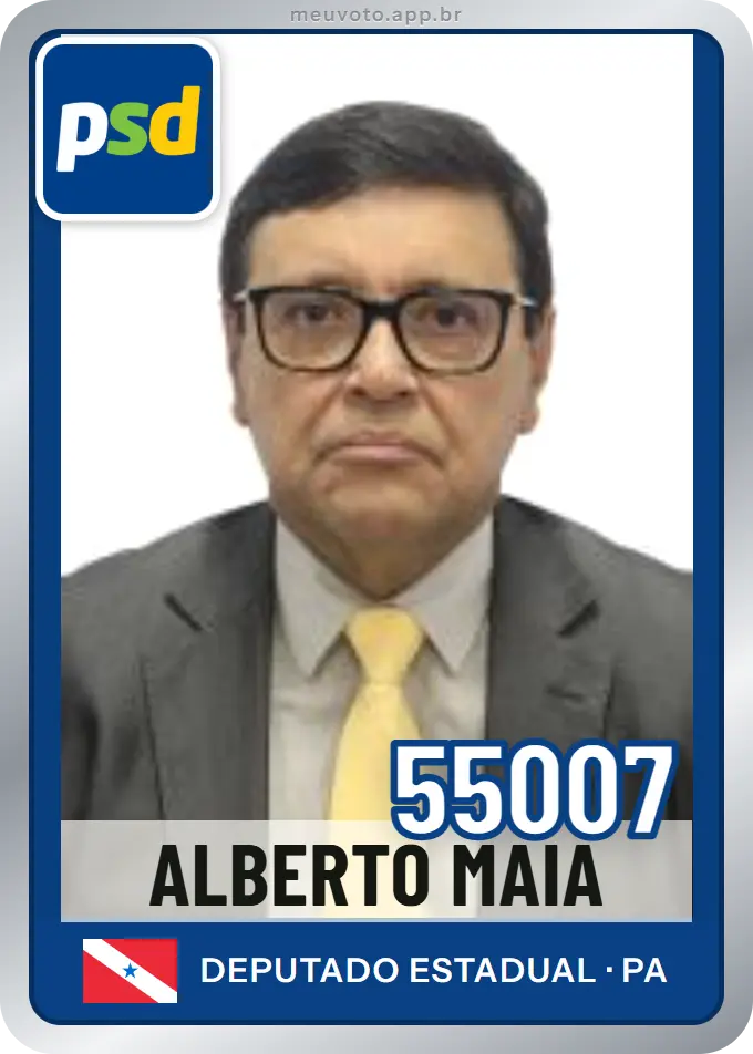 Carta de Alberto Maia, número 55007, PSD