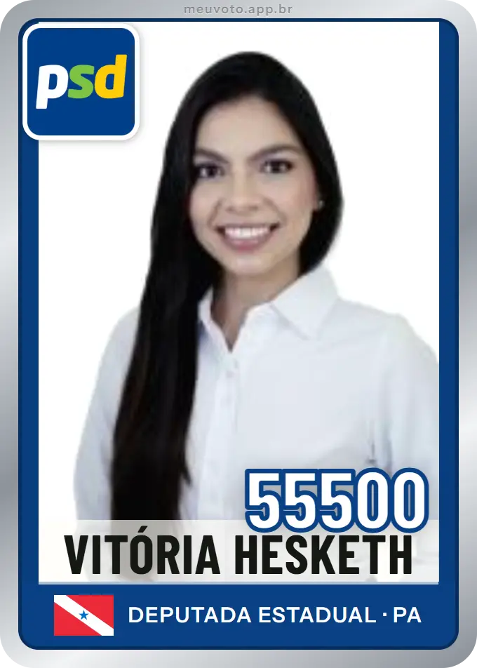 Carta de Vitória Hesketh, número 55500, PSD