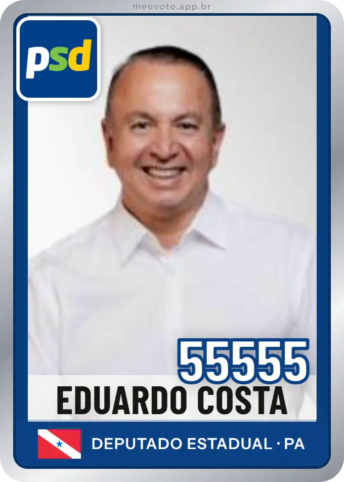 Carta de Eduardo Costa, número 55555, PSD