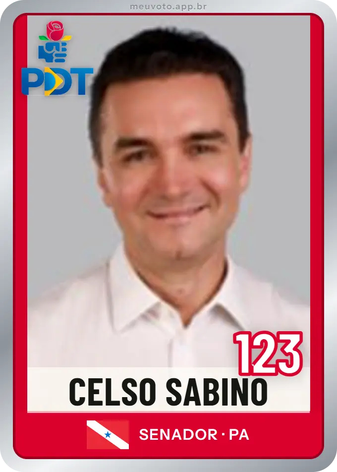 Carta de Celso Sabino, número 123, PDT