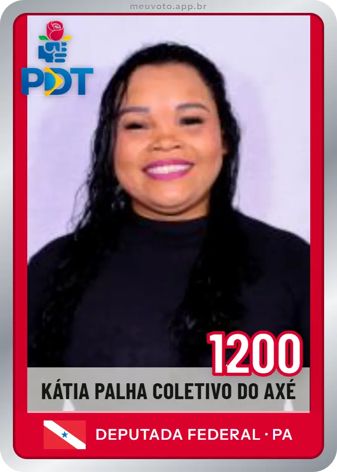 Carta de Kátia Palha Coletivo do Axé, número 1200, PDT