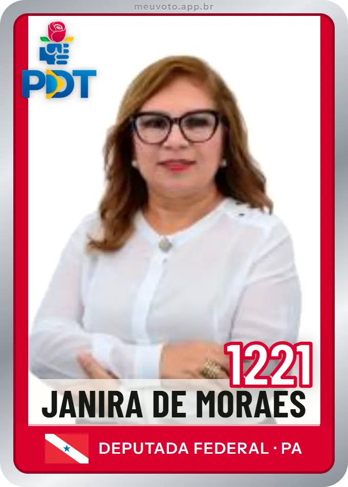 Carta de Janira de Moraes, número 1221, PDT